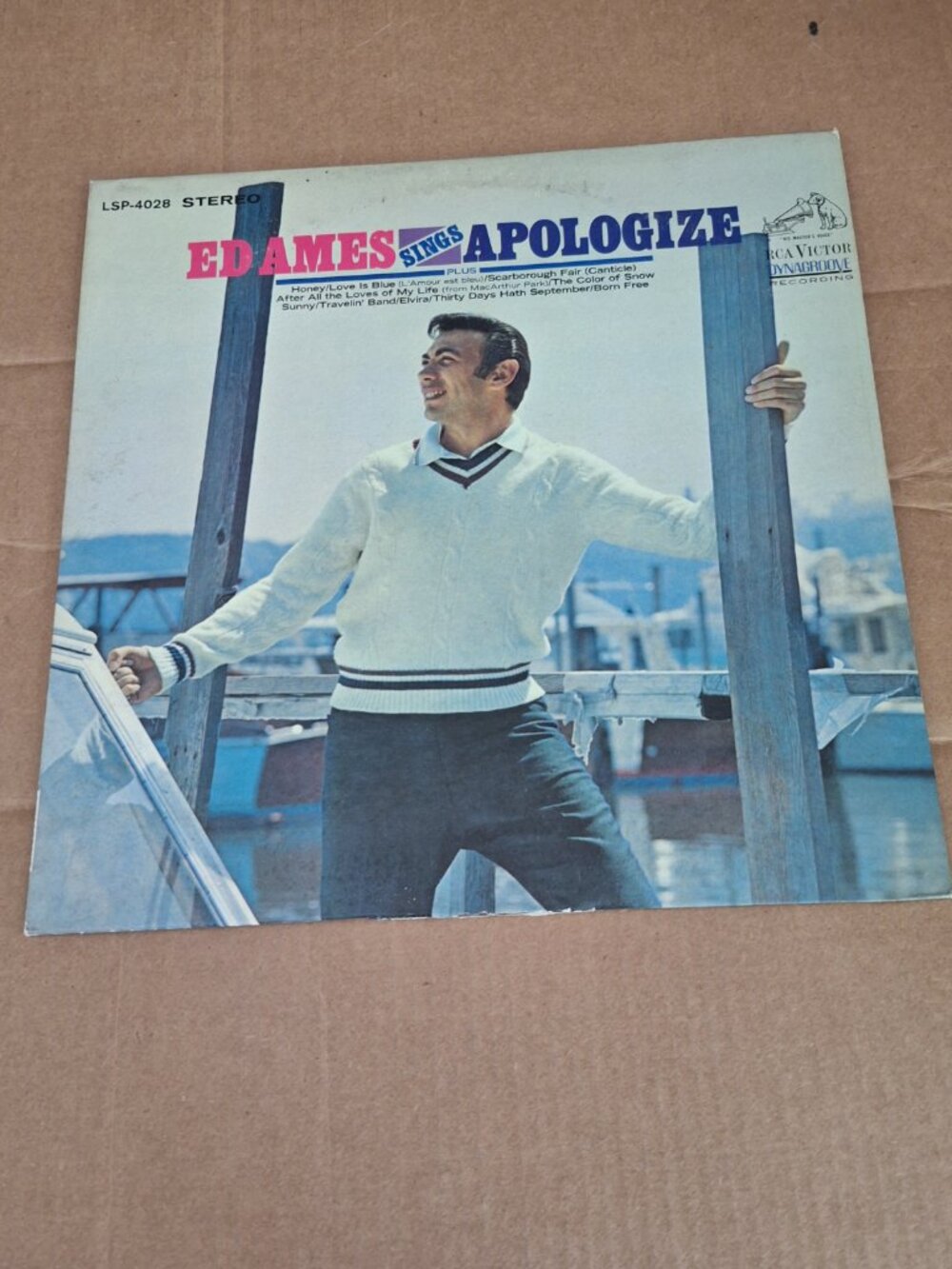 Ed Ames sings apologize lp record